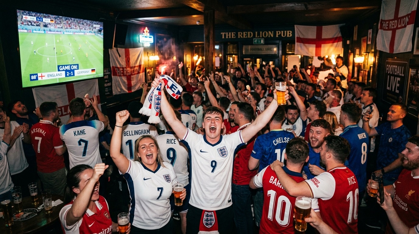 Fans at a watch party